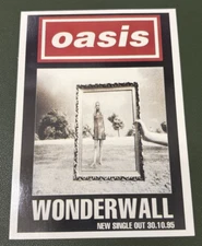 Oasis - Wonderwall - 4x6 Album Promo Post Card Photograph