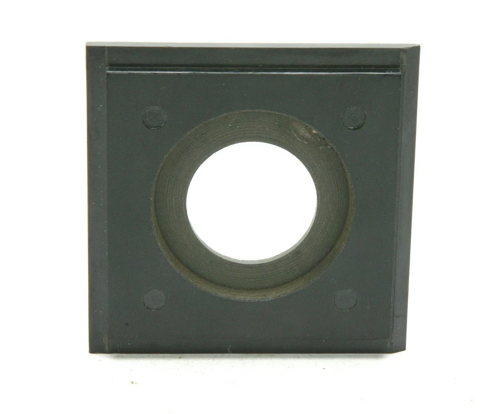 Placa de lente de plástico Early Graflex 2-1/4x3-1/4" (6x9cm) F/Copal #00 com furo 25mm - Imagem 2 de 2