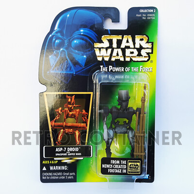 STAR WARS Kenner Hasbro Actionfigur - POTF POTF2 - ASP-7 Droid