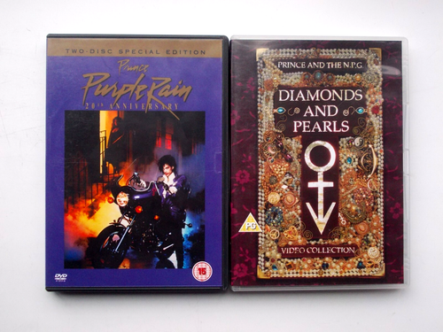 2 Prince DVDs Purple Rain & Diamonds and Pearls 3 Discs