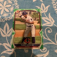 2023 1st Bowman Yilber Herrera Green lunar  Paper Twins  /99