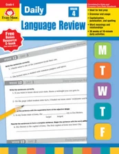 Daily Language Review, Grade 4 - Paperback By Evan Moor - GOOD