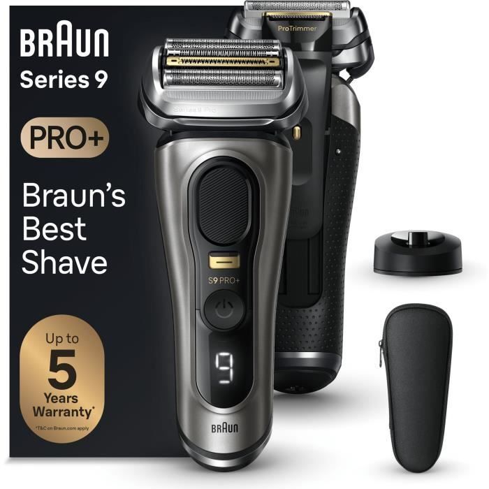 Rasoir electrique BRAUN - Series 9 PRO+ 9515s - 5 elements De Rasage, Tondeuse D