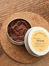 Chocolate sugar lip scrub exfoliator, HANDMADE birthday bridesmaid gift, vegan