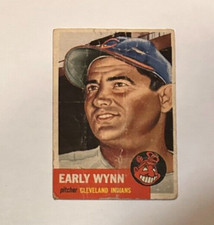 1953 Topps Early Wynn #61 LOW GRADE Filler Cleveland Indians