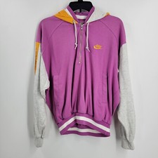 NIKE Vintage Tracksuit Jacket Pants Retro 90s Purple Training Polyester Medium