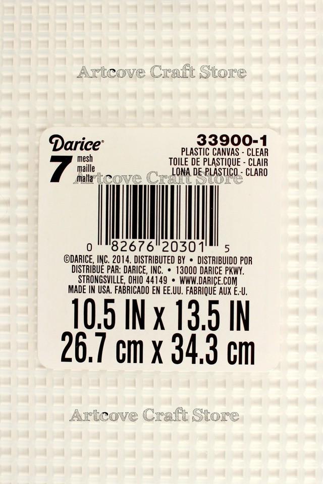 7 Mesh Count Plastic Canvas Sheet 10.5 x 13.5 inch 31 Colors Available ...