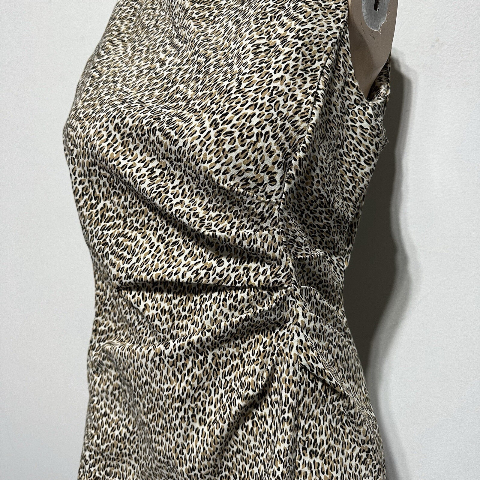 J. MCLAUGHLIN Stretch Leopard Print Side Pleats S… - image 2
