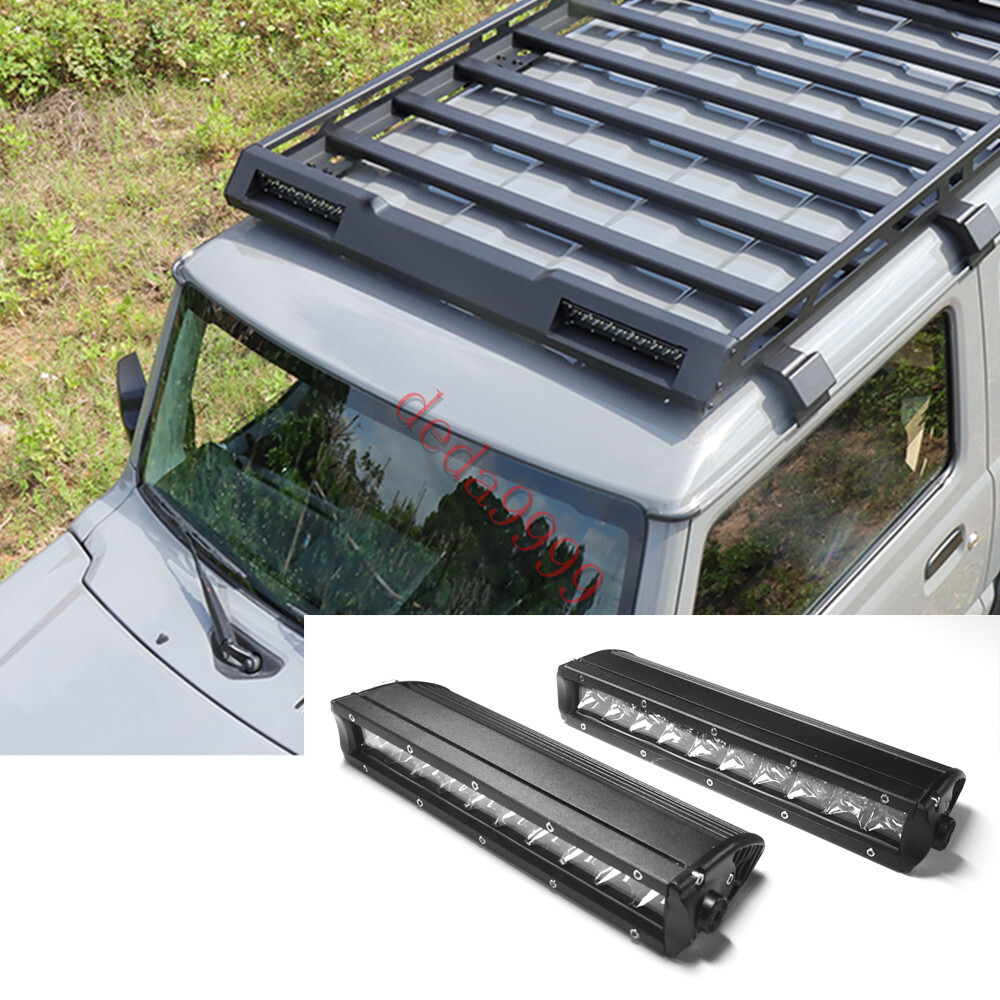White Light Car Roof Rack LED Spotlight Trim for Suzuki Jimny 2019