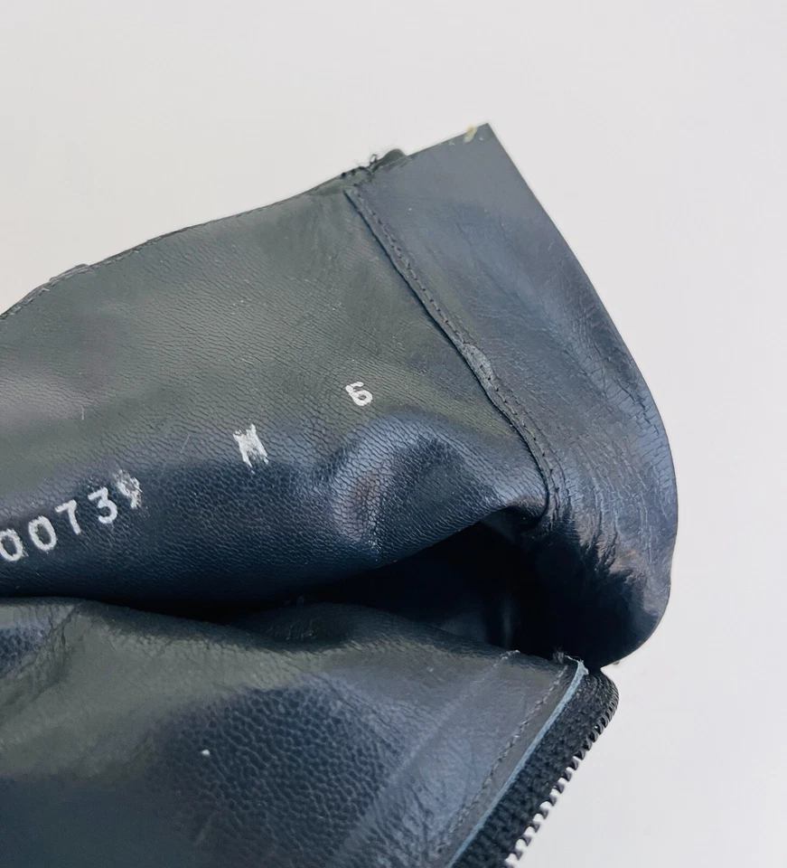 Botines de cuero Stuart Weitzman cierre de cremallera trasera tacón bloque nuevos sin etiquetas talla 6 M Foto 4 de 4