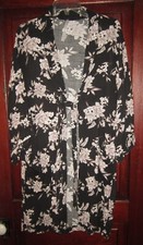 Spiritual Gangster One Size S M L XL Kimono Duster Coat Floral Print Open Ties