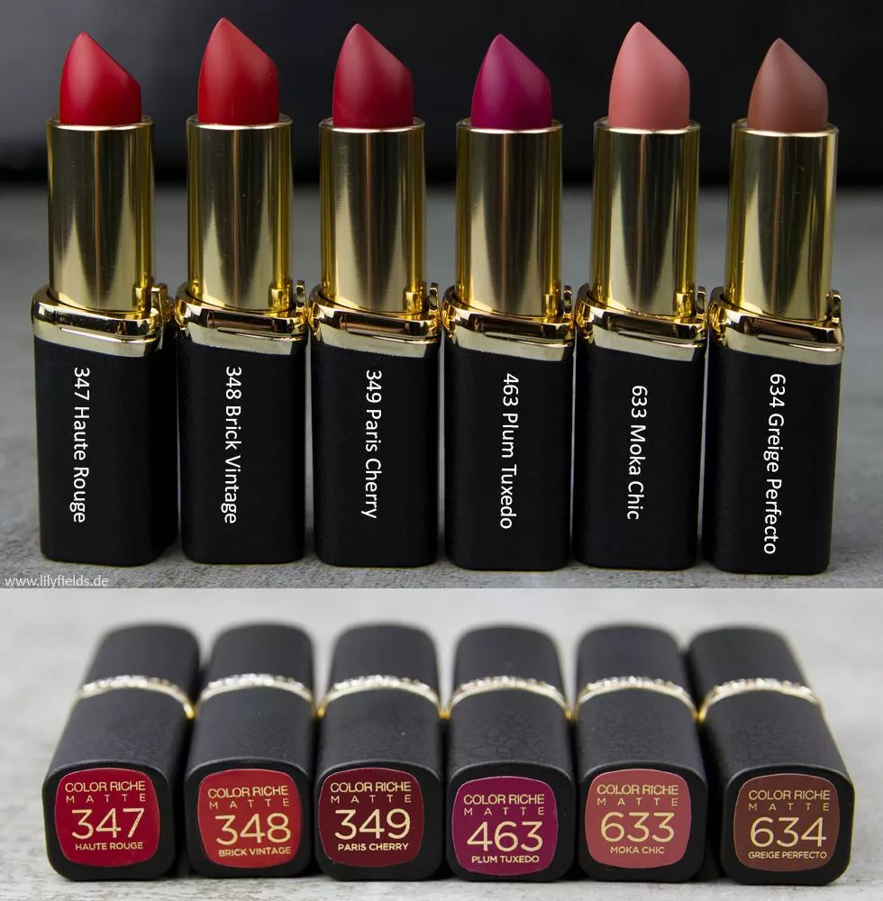 Loreal color cheap riche matte