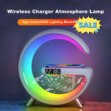 Smart Intelligent LED Lamp Bluetooth Speaker Wireless Charger Atmosphere Lamp