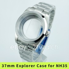 150m 36mm 37mm Explorer Watch Case for NH35 NH36 NH38 Movement Sapphire Caseback