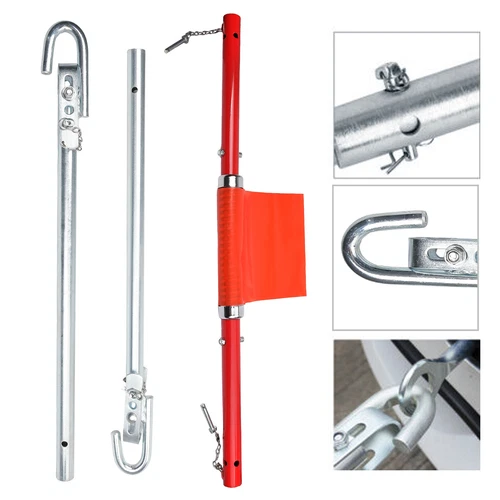 3 Ton 3000kg Towpole Car Van Recovery Towing Bar Tow Pole + Damper Spring + Bag - Picture 6 of 15