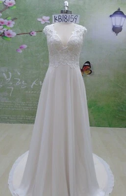 HBH Brautmode Brautkleid mit Spitze veredelt Herz-Ausschnitt Gr.36-54 - Bild 1 von 4