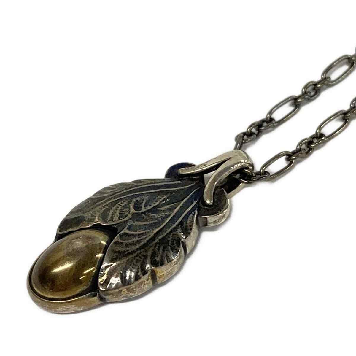 GEORG JENSEN Necklace Year Pendant 2008 Heritage Collection Silver 
