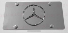 3d Mercedes Benz Front Stainless Steel Finished License Plate Frame Holder 3d Mercedes Benz Front Stainless Steel Finished License Plate Frame Holder