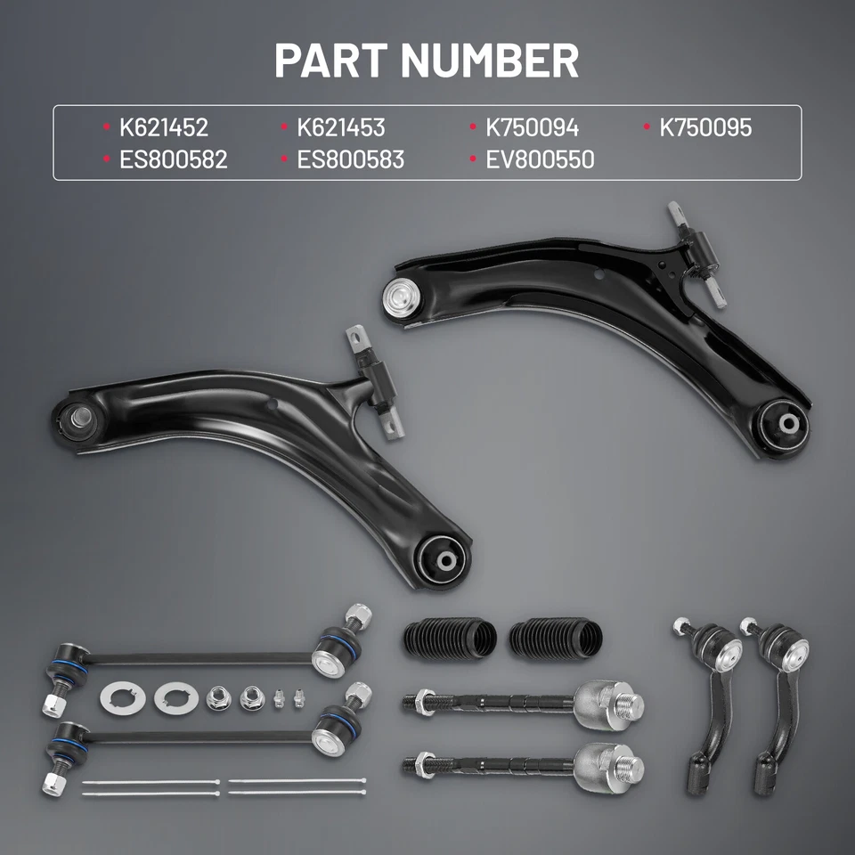 12pc Front End Suspension Kit for 2008-2013 Nissan Rogue 2014-2015 Rogue Select - Image 4 of 4