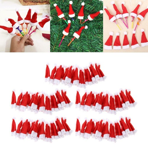 20 Stück Mini Weihnachtsmützen & Schals – Niedliche Flaschen-Deko Für Wein, Puppenhaus & Partys, 4,5x3 Cm