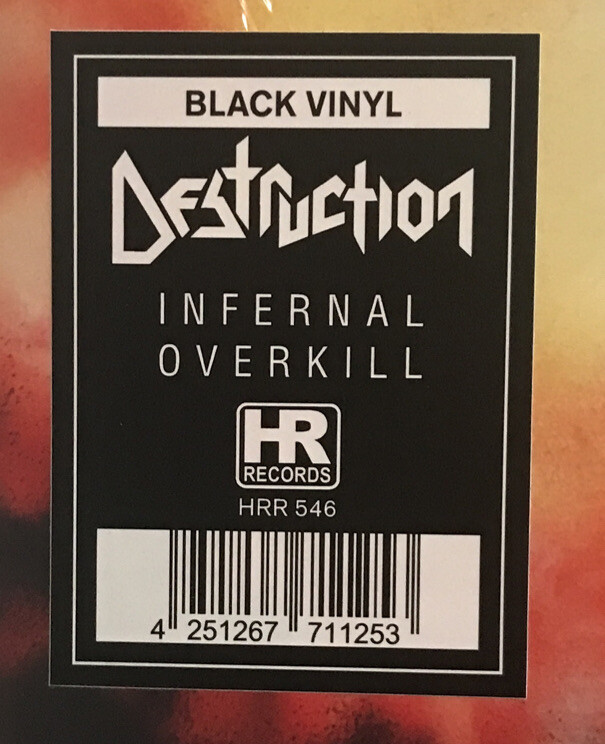 独LP Destruction Infernal Overkill HRR546 High Roller Records /00260 LP DESTRUCTION Infernal Overkill HRR546 High Roller GERMANY