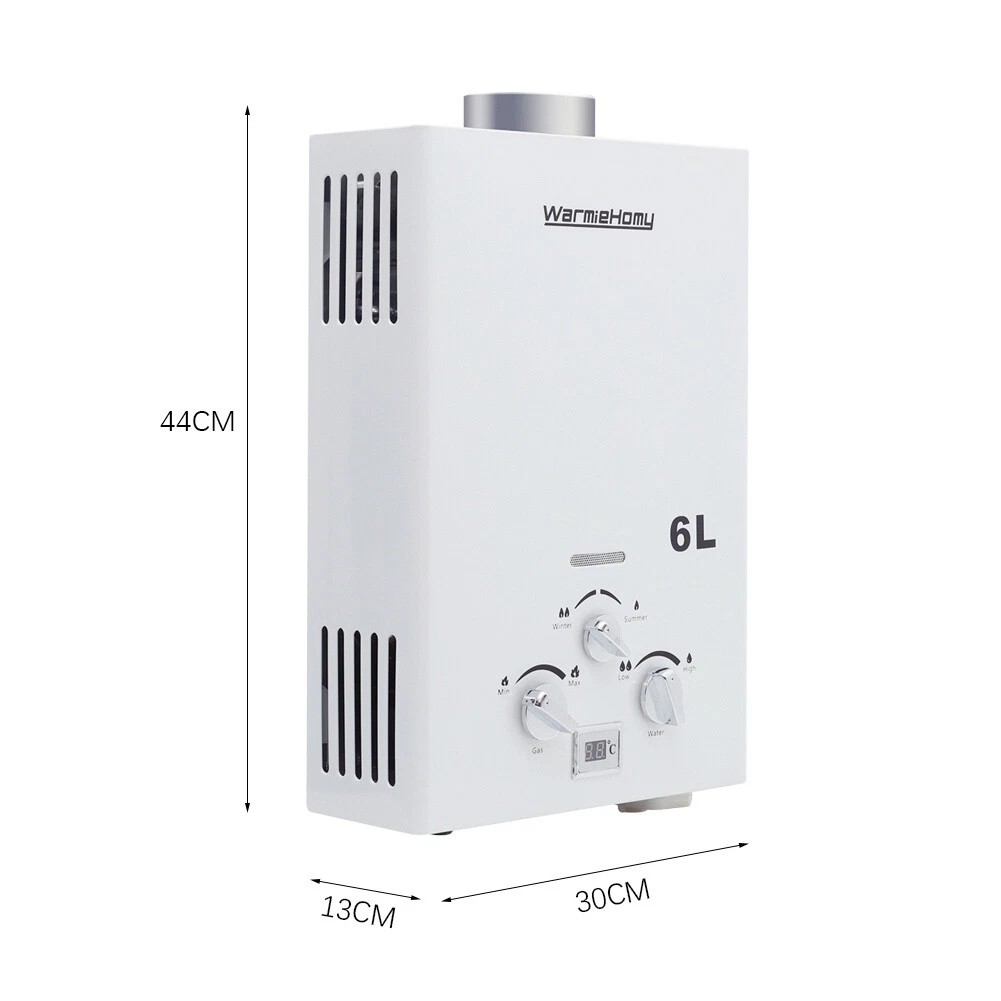 6L 12KW Instant Hot Water Heater Tankless Gas Boiler LPG Propane Camping  Shower | eBay