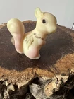Fenton art glass Burmese squirrel figurine satin signed