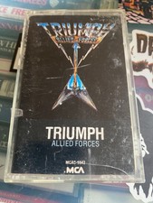 Triumph *Allied Forces *cassette tape *VG+/NM- *MCA *MCAC-5542 *HARD ROCK