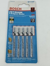Bosch T211HF 5-Piece 3 In. Accurate for Wood with Nails T-Shank Jig Saw Blades