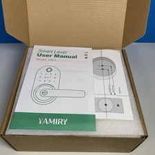 Yamiry YR01 Smart Lever, Fingerprint Keyless Entry Smart Door Lock - Black