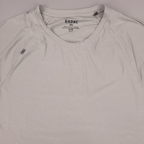 Rhone Shirt Mens XL Gray Performance Short Sleeve Raglan Athletic Reign Tee - Picture 2 of 10