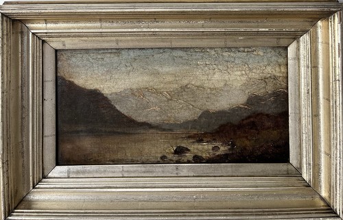 19TH CENTURY BRITISH LANDSCAPE SIGNED OIL ON CANVAS - INDISTINCTLY SIGNED C.1880