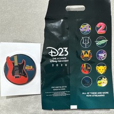 Disney D23 2026 Camp Rock Guitar Mystery Pin Disney+ Hulu Exclusive