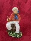 FLAWLESS Exceptional ZELEZNY BROD Art Glass Crystal SAILOR BEER / DRINK Figurine