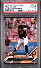 2024 TOPPS NOW MLB ROOKIE CUP TEAM SET #RC10 PAUL SKENES ROOKIE RC PSA 10