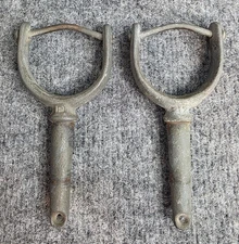 Antique Cast Iron Oar Locks Pair for Rowboat or Canoe Rustic Marine Hardware