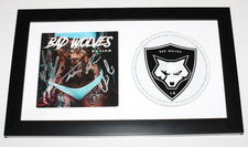 BAD WOLVES BAND SIGNED FRAMED N.A.T.I.O.N. CD COVER w/COA TOMMY VEXT DISOBEY
