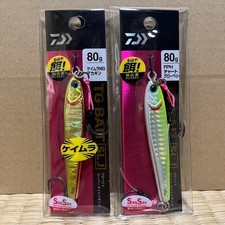 Daiwa TG Bait SLJ 80g Metal Jig Set of 2 Kaimura MG Akakin FPH Chart Glow