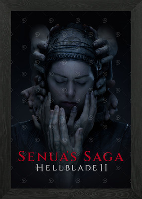 Senua's Saga Logo Framed Wall Art Poster Canvas Print Picture