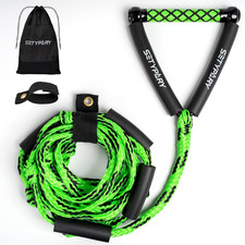 Wakesurf Rope and Handle, 25Ft Floating Wake Surf Ropes, Surf Tow Rope for Wakes