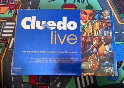 Cluedo Live Brettspiel mit Sprache Sound Parker