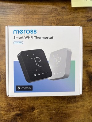 Meross MTS300 Smart Wi-Fi Thermostat White Works w/ Matter, Alexa, Apple, Google
