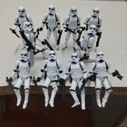 10pcs 3.75" Star Wars  White Stormtroopers Action Figures + 20pcs Blaster