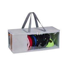 For Baseball Hat Storage Box with Clear Window Holds 20 Hats 21x8.7x7.9 Inches
