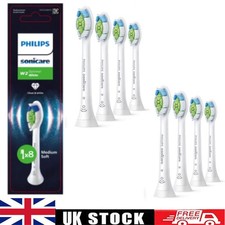 8 pack White Philips Sonicare W2 Premium Defence Sonic Toothbrush Heads UK
