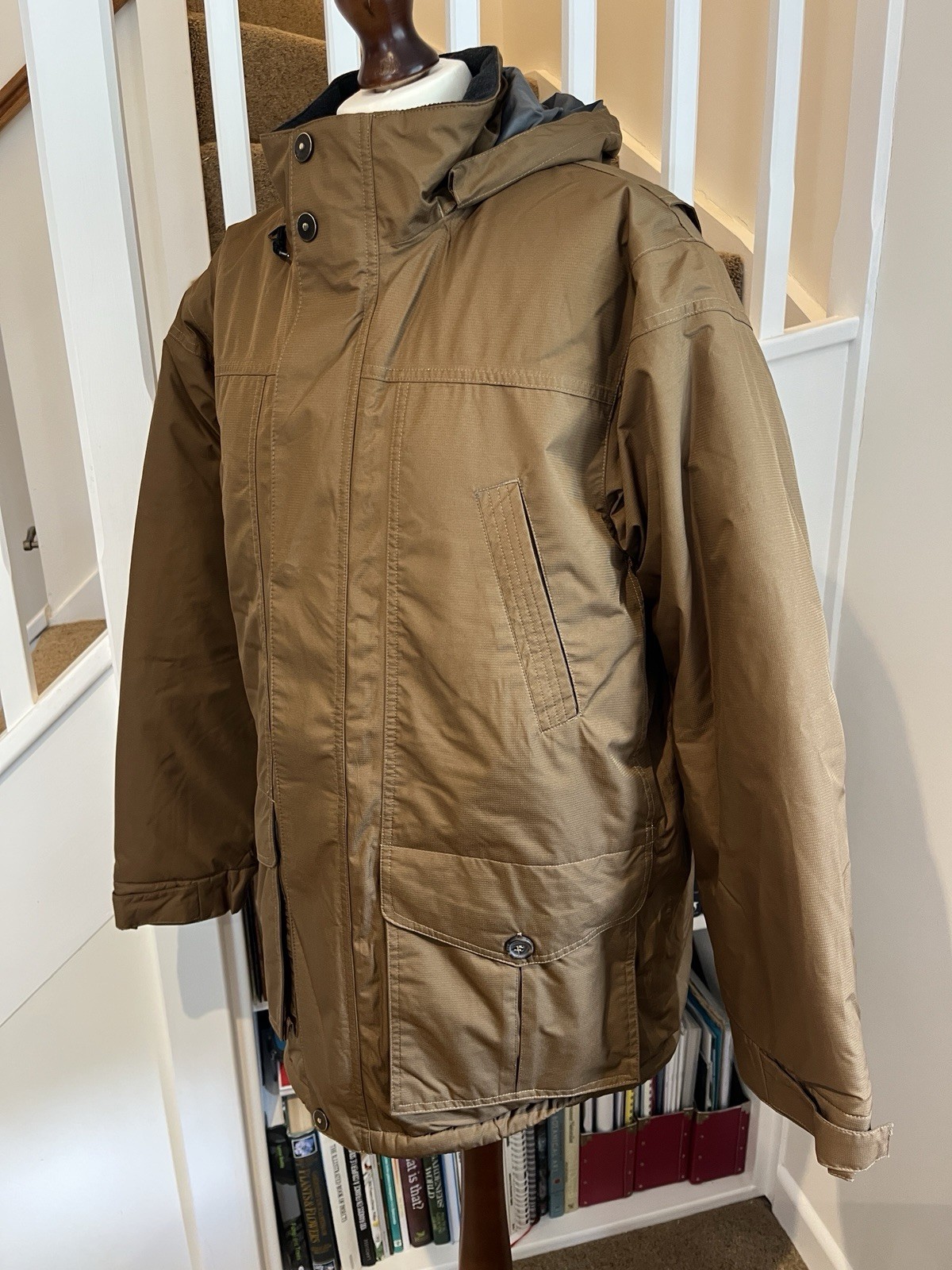 FILA Giacca da campo uomo Bernard Weatherill of Savile Row imbottita marrone impermeabile