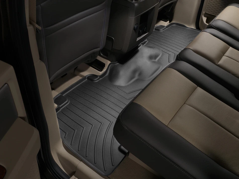 WeatherTech FloorLiner for 2007-2010 Lincoln Navigator - 2nd Row, Black - Image 2 of 4
