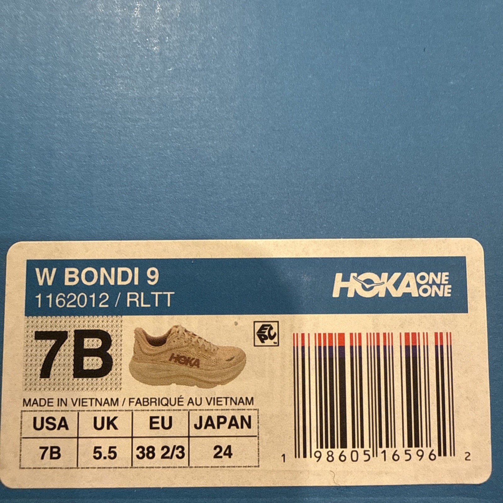Hoka One One Bondi 9 Women's Running Shoes size 7 medium B thumbnail 8