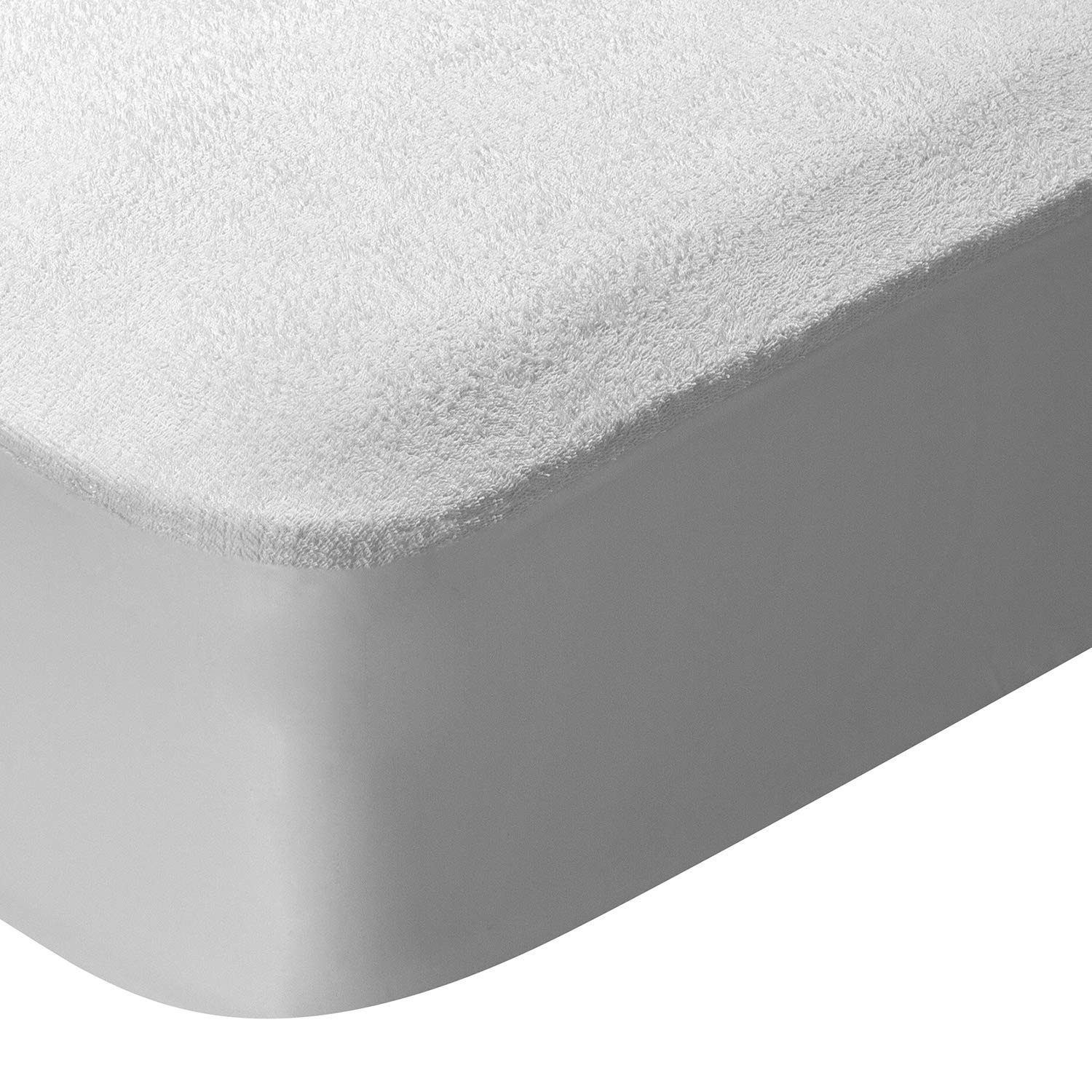 Protège-matelas bébé 60x120 cm imperméable lot de 2 alèses blanches