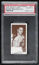 1938 Churchman's Boxing Personalities Tobacco John Henry Lewis #24 PSA 6 0c9g
